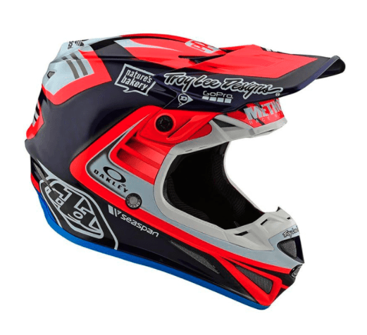 Casco Se4 Ece Carbon Flash Team Blue/Red Troy Lee Designs - Rideshop