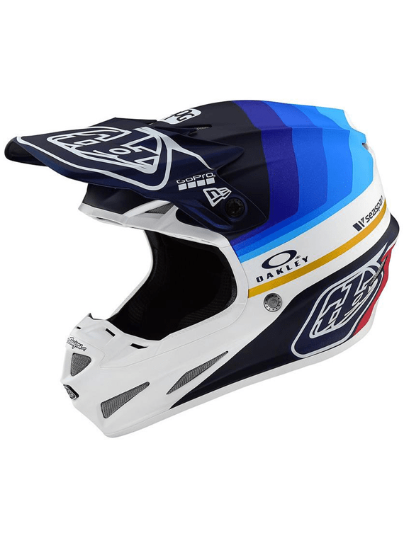 Casco Se4 Ece Carbon Mirage Navy White Troy Lee Designs - Rideshop