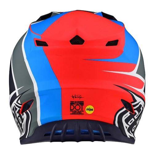 Casco Se4 Polyacrylite Beta Orange/Navy Troy Lee Designs - Rideshop