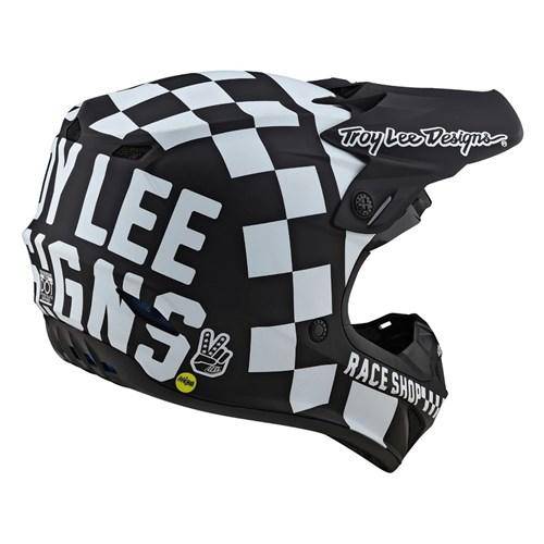 Casco Se4 Polyacrylite Checker Black / White Troy Lee Designs - Rideshop
