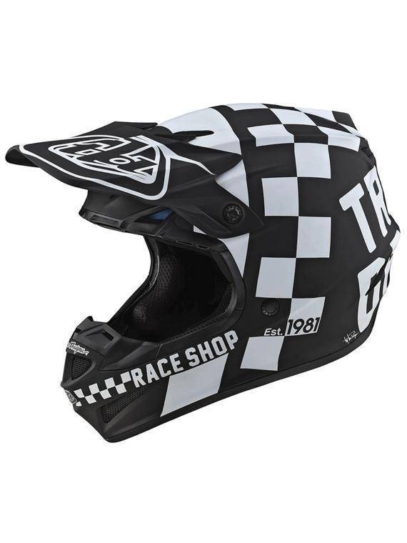 Casco Se4 Polyacrylite Checker Black / White Troy Lee Designs - Rideshop