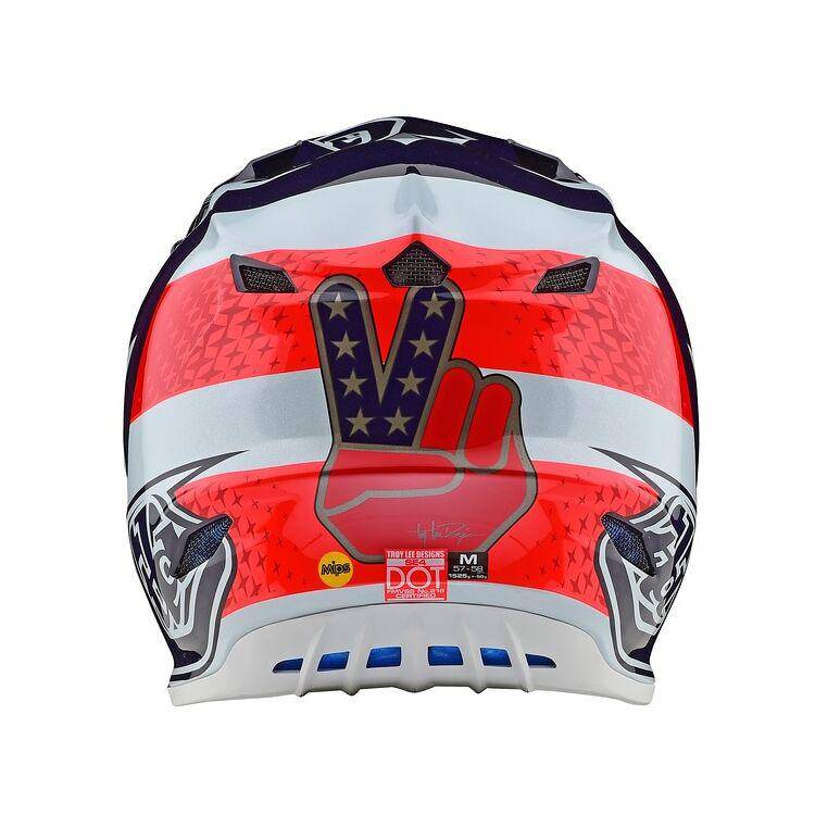Casco Se4 Polyacrylite; Freedom Red / White Troy Lee - Rideshop