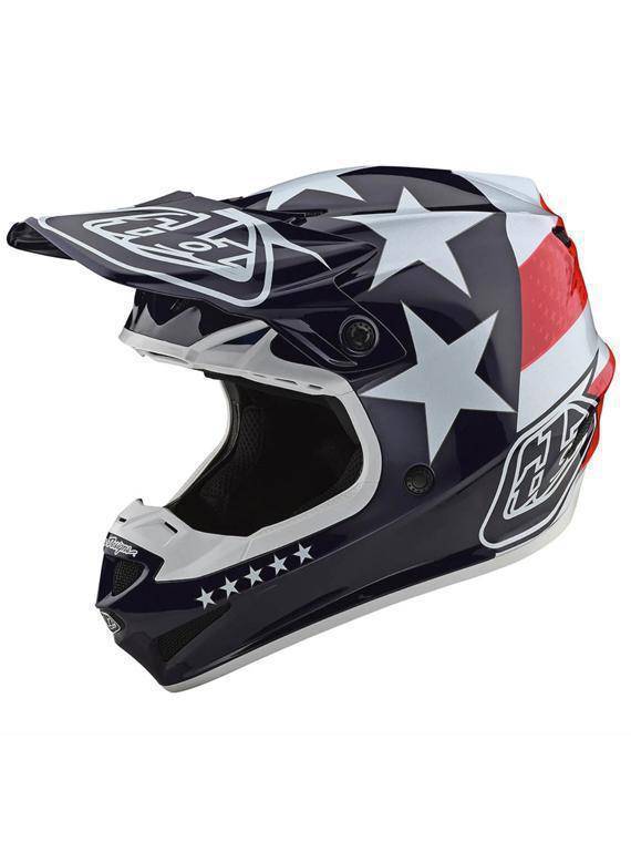 Casco Se4 Polyacrylite; Freedom Red / White Troy Lee - Rideshop
