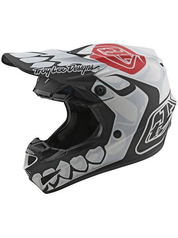 Casco Se4 Polyacrylite Skully White Troy Lee Designs - Rideshop