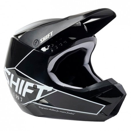 Casco Moto Niño White Label Bliss Negro/Blanco Shift. - Rideshop