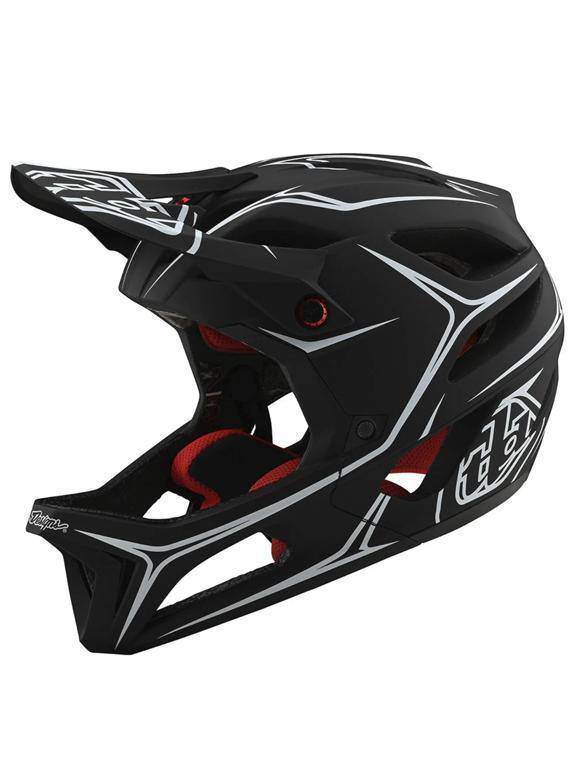 Casco Stage Pinstripe Black White Troy Lee Designs - Rideshop