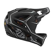 Casco Stage Pinstripe Black White Troy Lee Designs - Rideshop