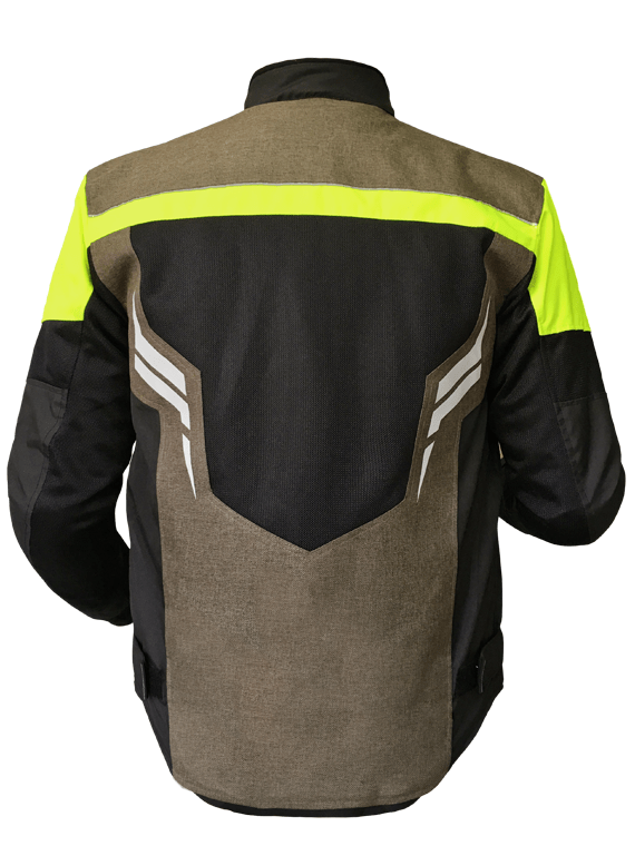 Chaqueta Hevik Ikaro Brown Yellow - Rideshop