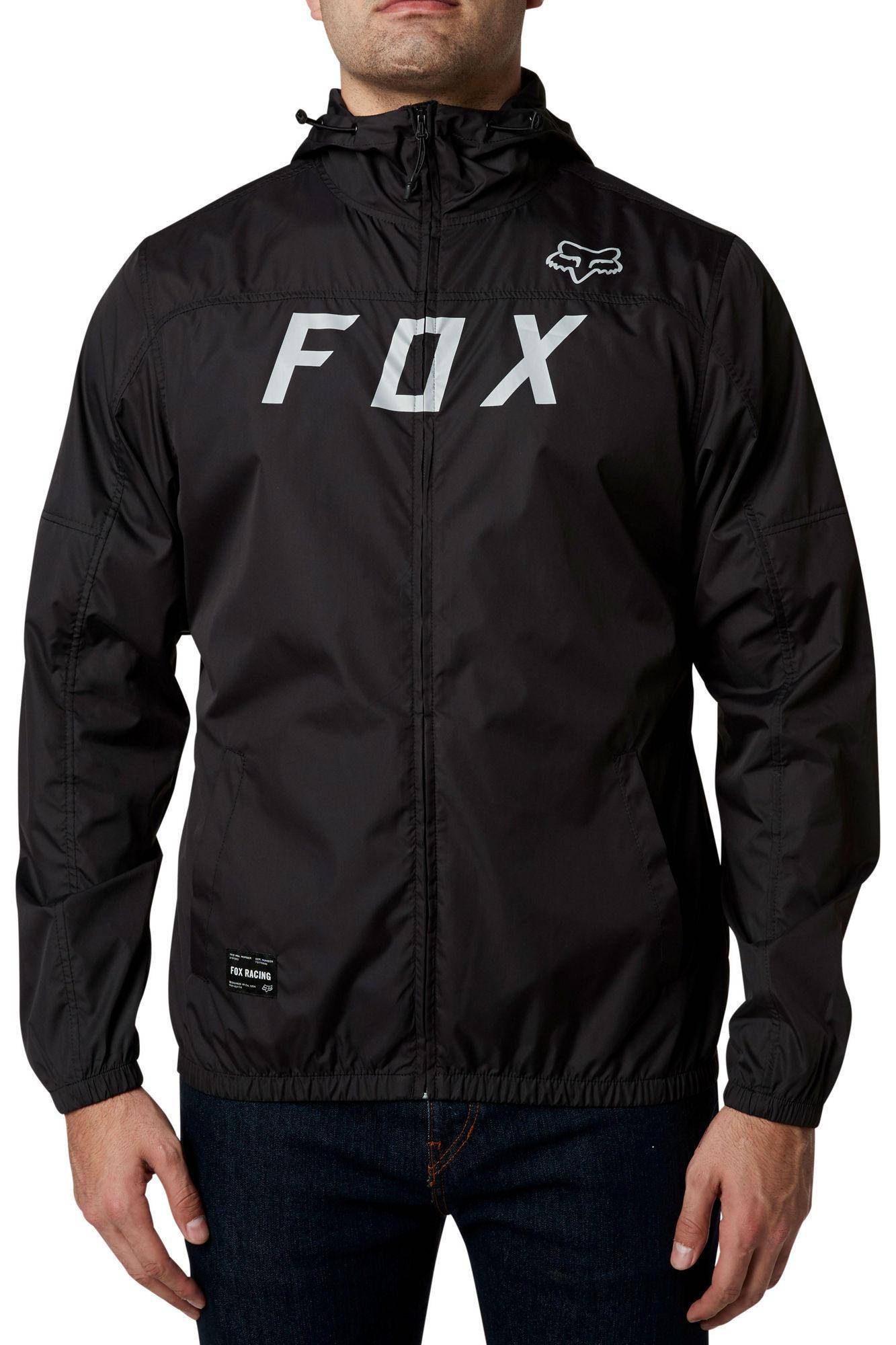 Chaqueta Lifestyle Moth Windbreaker Negro/Gris Fox Racing - Rideshop