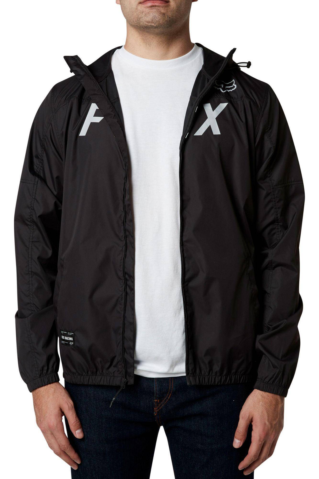Chaqueta Lifestyle Moth Windbreaker Negro/Gris Fox Racing - Rideshop