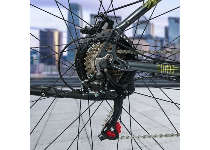 Oxford 27.5 Freeway 7V Grafito/Amarillo - Rideshop