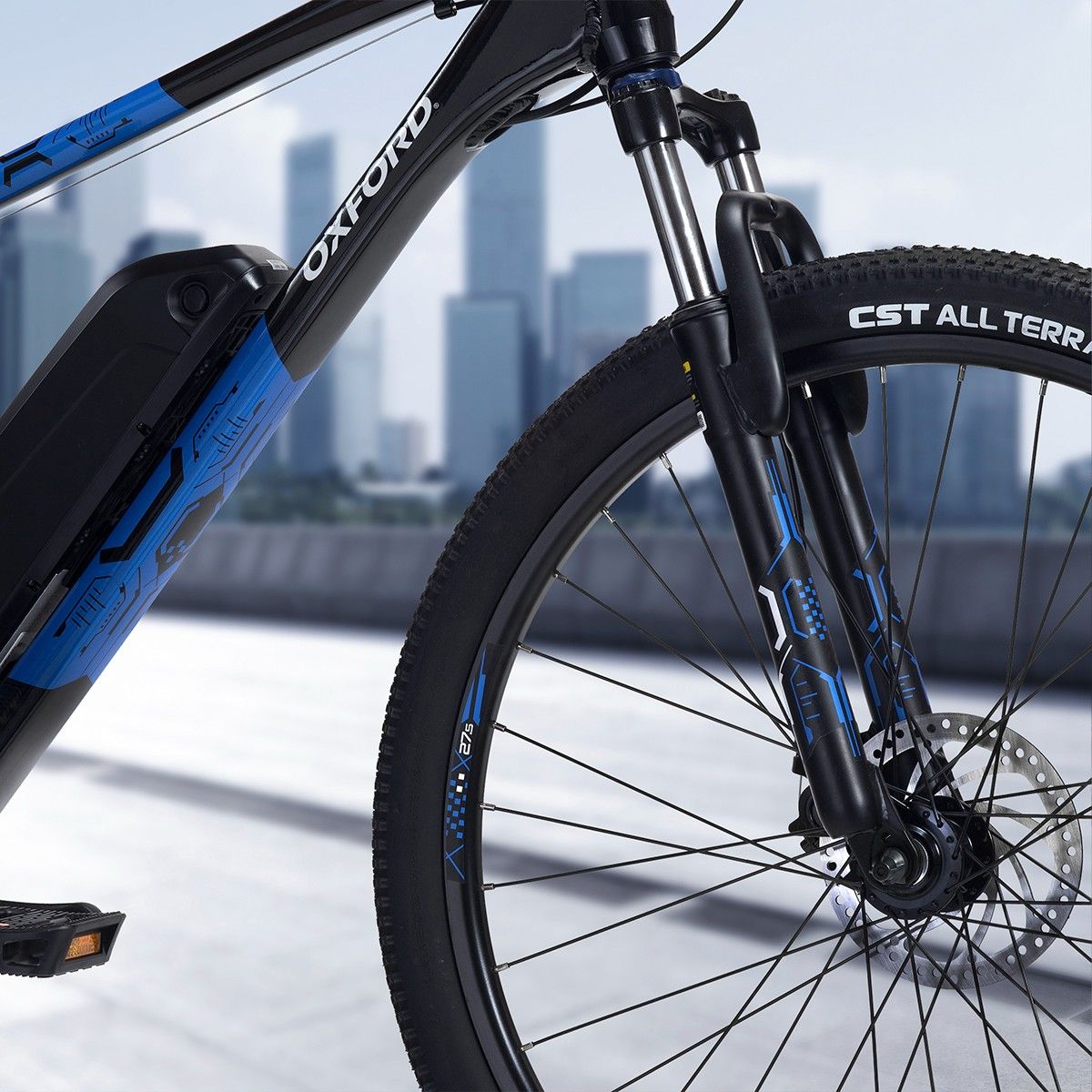 Oxford Bicicleta Eléctrica Aro 27.5 Freeway Negro - Rideshop