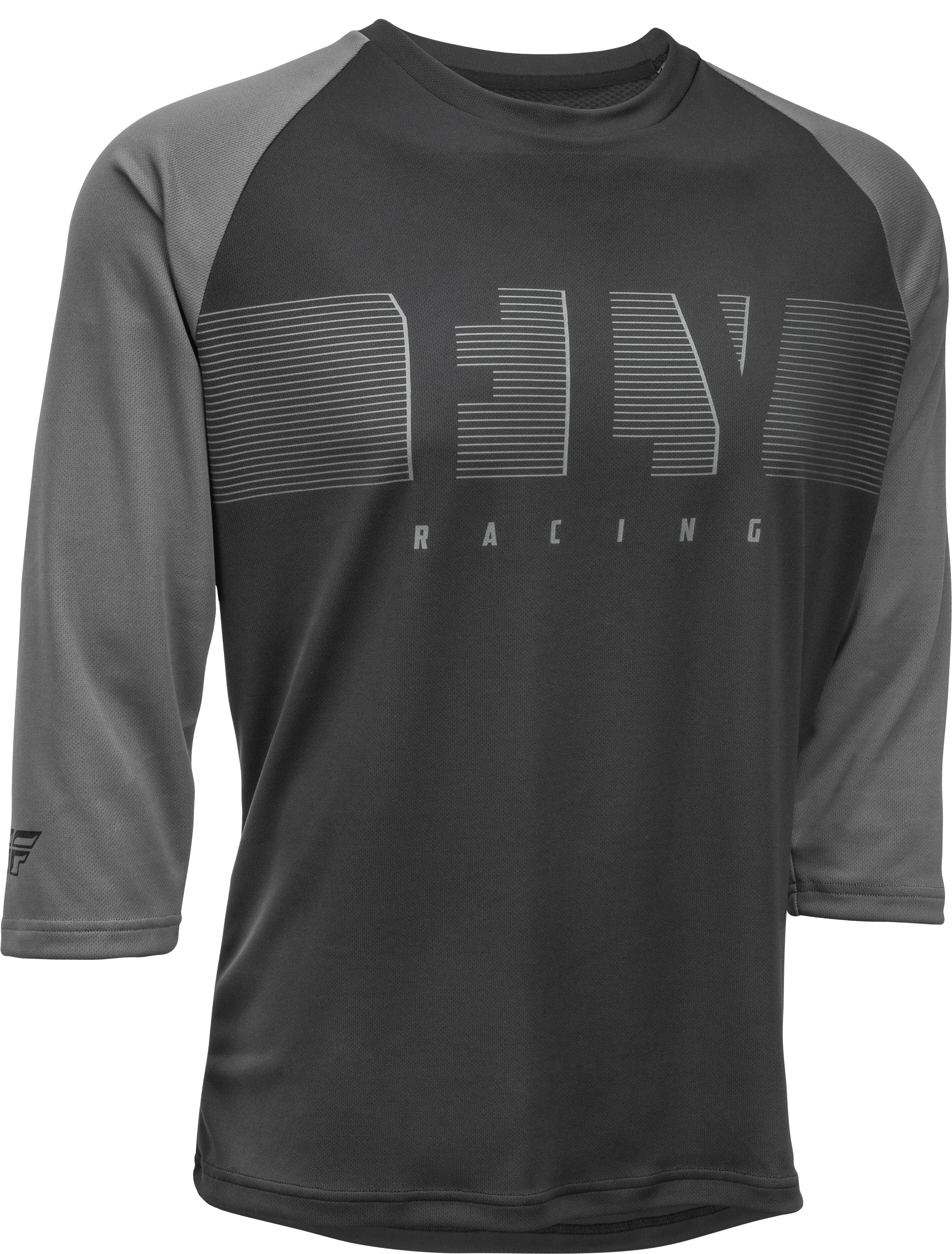 Polera de Bicicleta Ripa 3/4 Sleeve Negro/Carbón Fly Racing - Rideshop