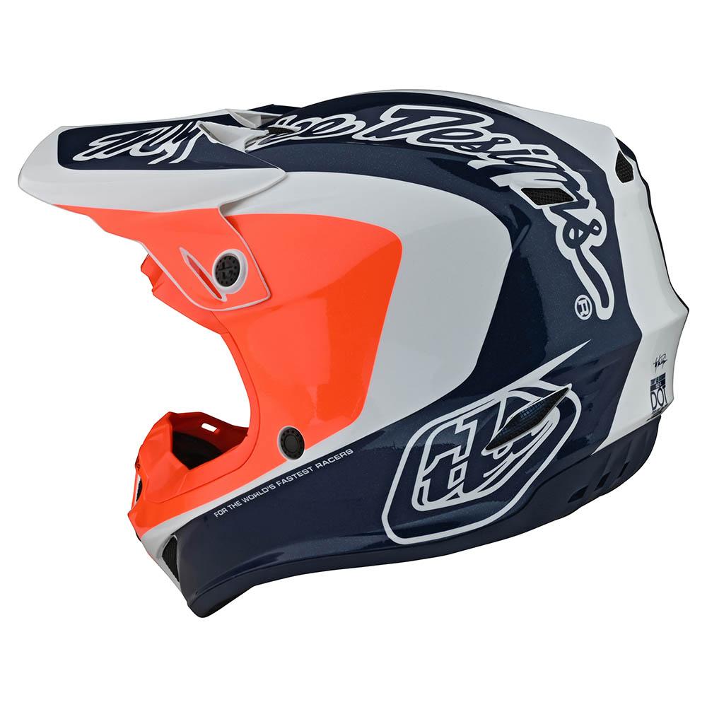 Casco de Moto Corsa Navy/Orange Se4 Troy Lee Designs - Rideshop