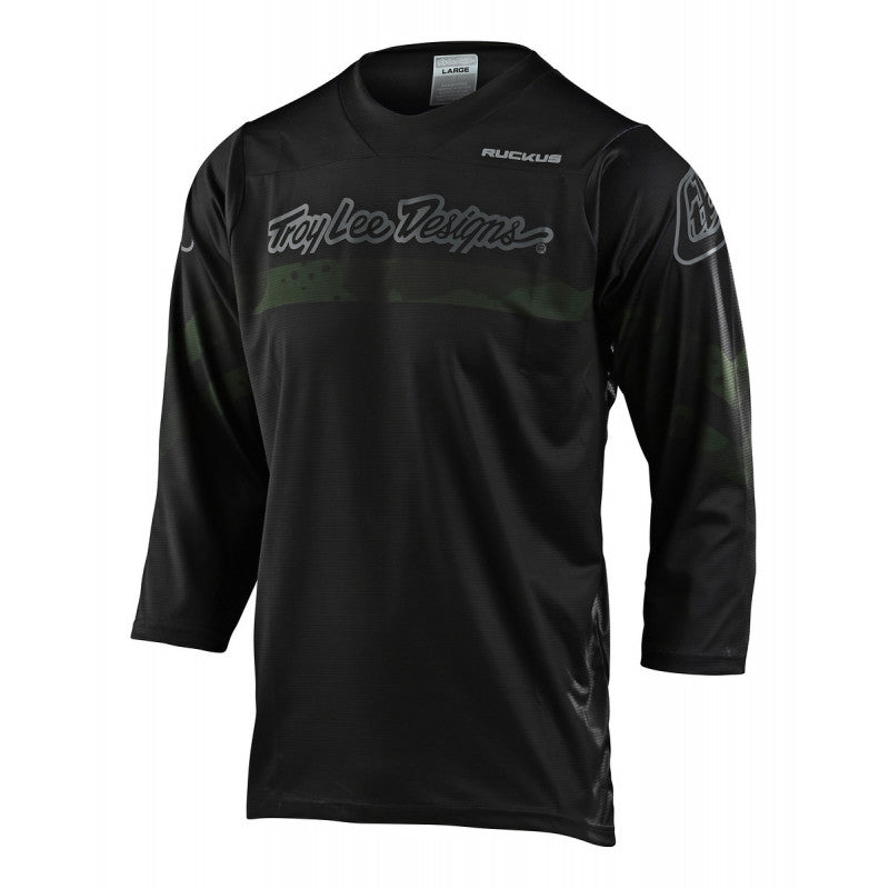 Polera Ruckus 3/4 Factory Camo Green / Black Troy Lee - Rideshop