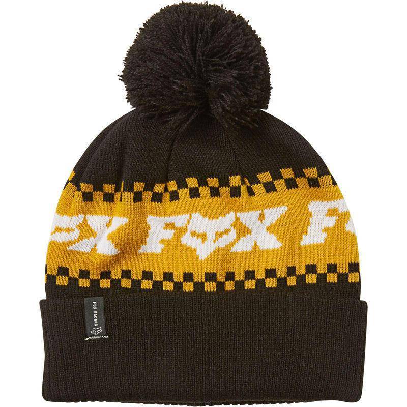 Gorro Lana Lifestyle Overkill Negro/Amarillo Fox Racing - Rideshop