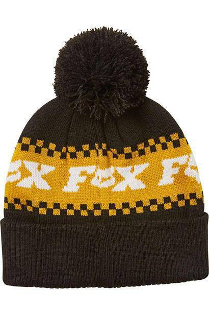 Gorro Lana Lifestyle Overkill Negro/Amarillo Fox Racing - Rideshop