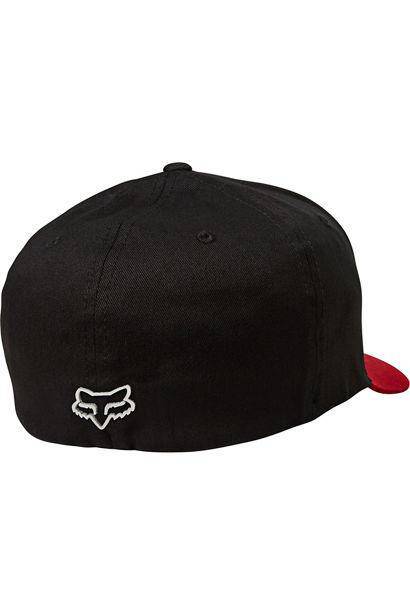 Gorro Lifestyle Flexfit Brake Check Negro/Rojo Fox Racing - Rideshop