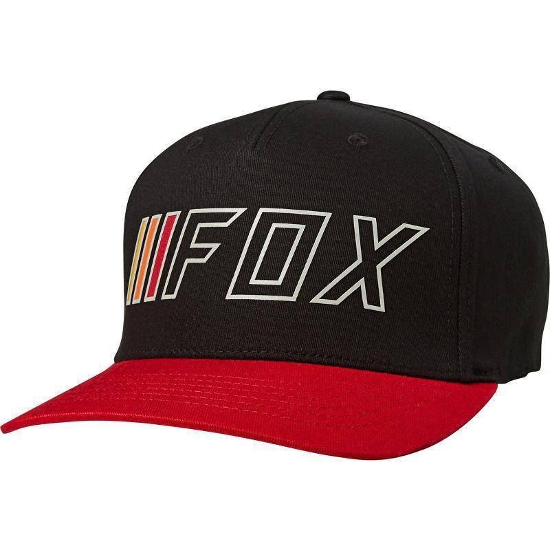 Gorro Lifestyle Flexfit Brake Check Negro/Rojo Fox Racing - Rideshop