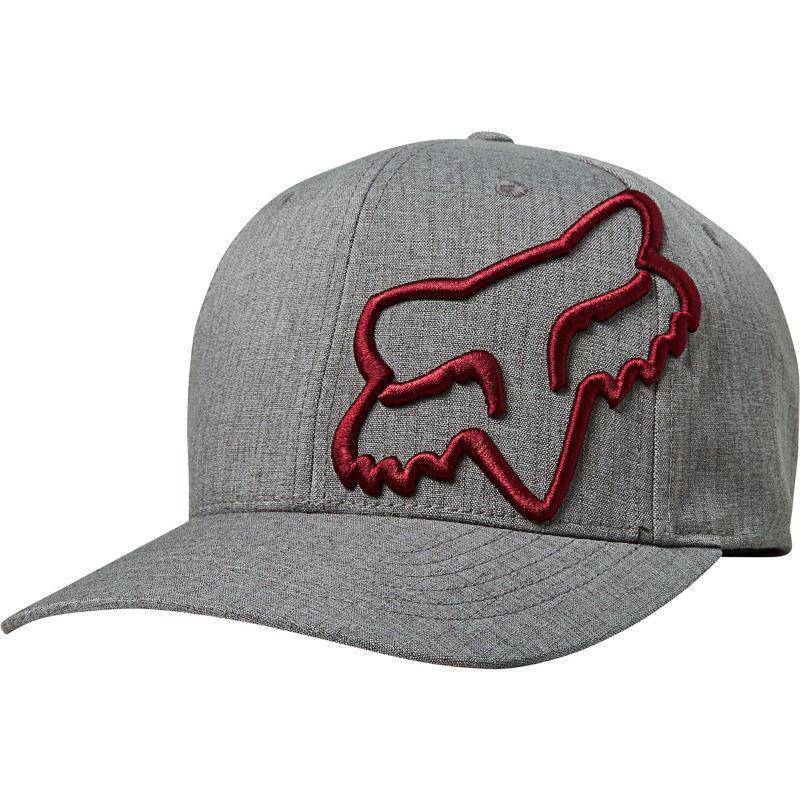 Gorro Lifestyle Flexfit Clouded Gris/Rojo Fox Racing - Rideshop