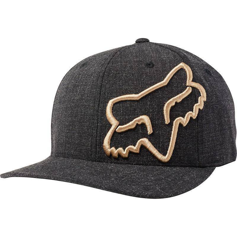 Gorro Lifestyle Flexfit Clouded Negro/Dorado Fox Racing - Rideshop
