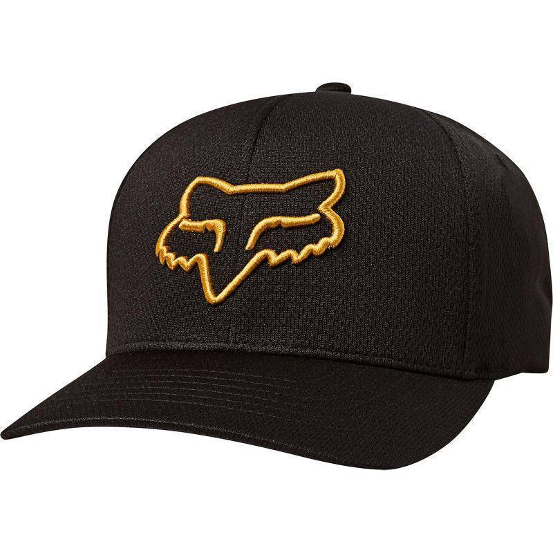 Gorro Lifestyle Flexfit Lithotype Negro/Amarillo Fox Racing - Rideshop