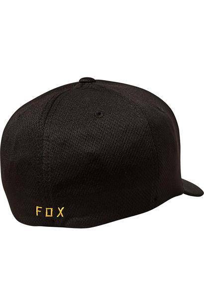 Gorro Lifestyle Flexfit Lithotype Negro/Amarillo Fox Racing - Rideshop