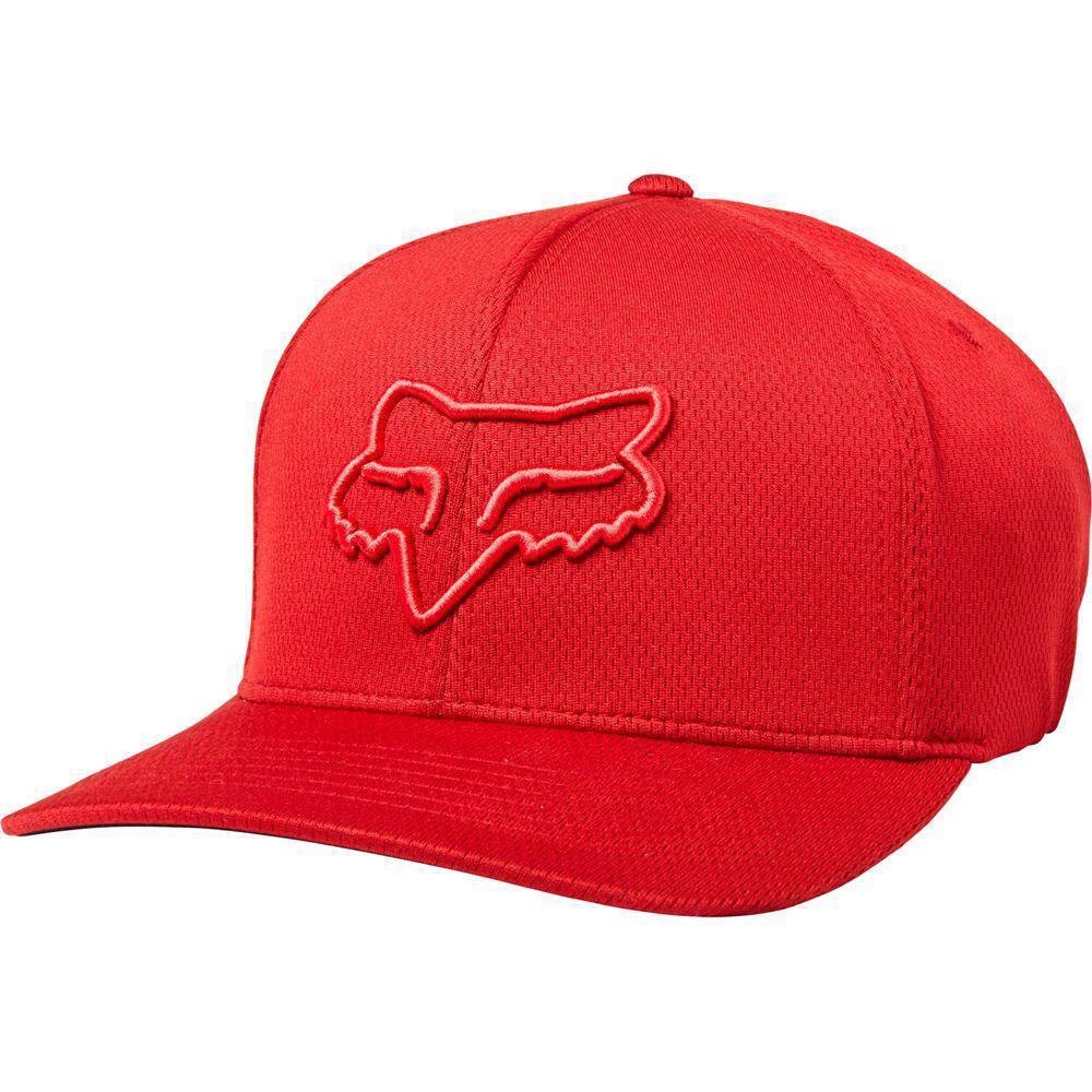 Gorro Lifestyle Lithotype Flexfit Rojo Fox Racing- - Rideshop