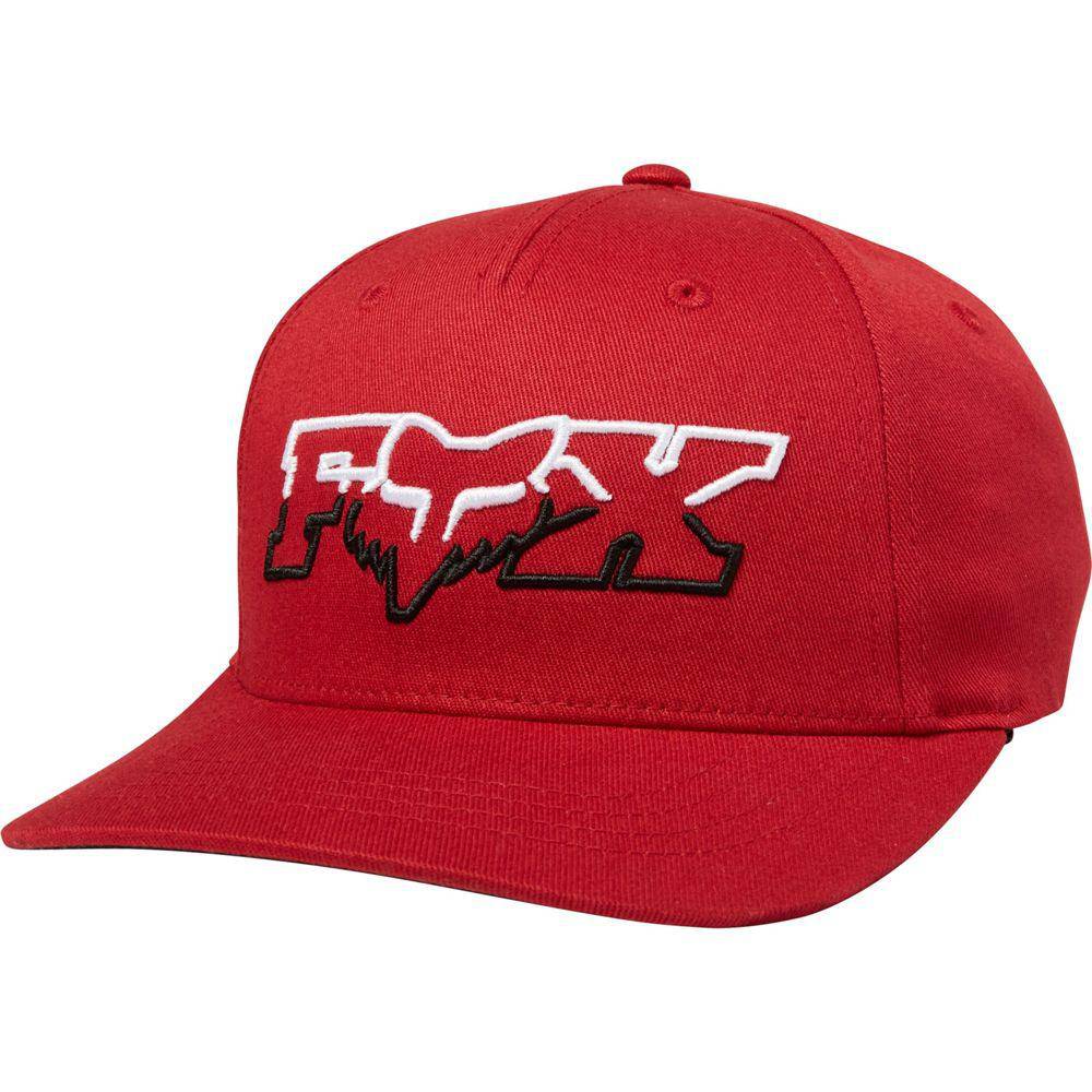 Gorro Lifestyle Niño Duelhead Flexfit Rojo Fox Racing- - Rideshop
