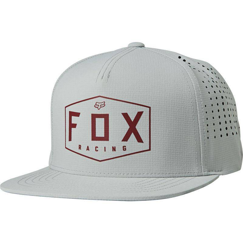 Gorro Lifestyle Snapback Crest Gris/Rojo Fox Racing - Rideshop