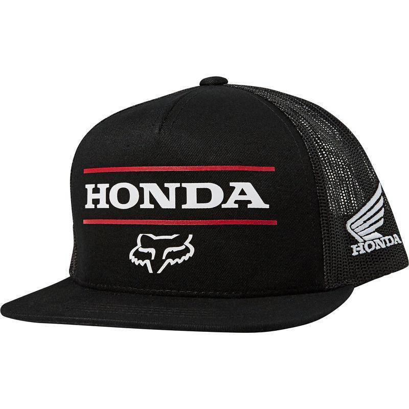 Gorro Lifestyle Snapback Honda Negro Fox Racing - Rideshop