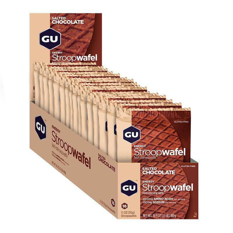 GU Energy Box Energy Stroopwafel, Salted Chocolate (GF) - Rideshop
