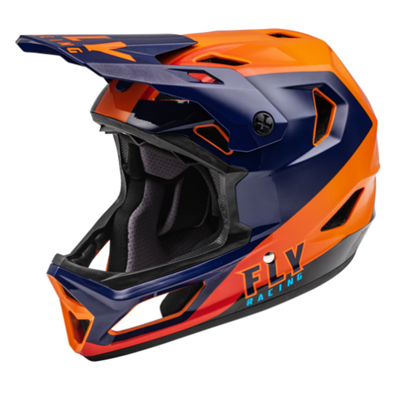 Casco de Bicicleta Rayce Naranjo/Azul Fly Racing - Rideshop