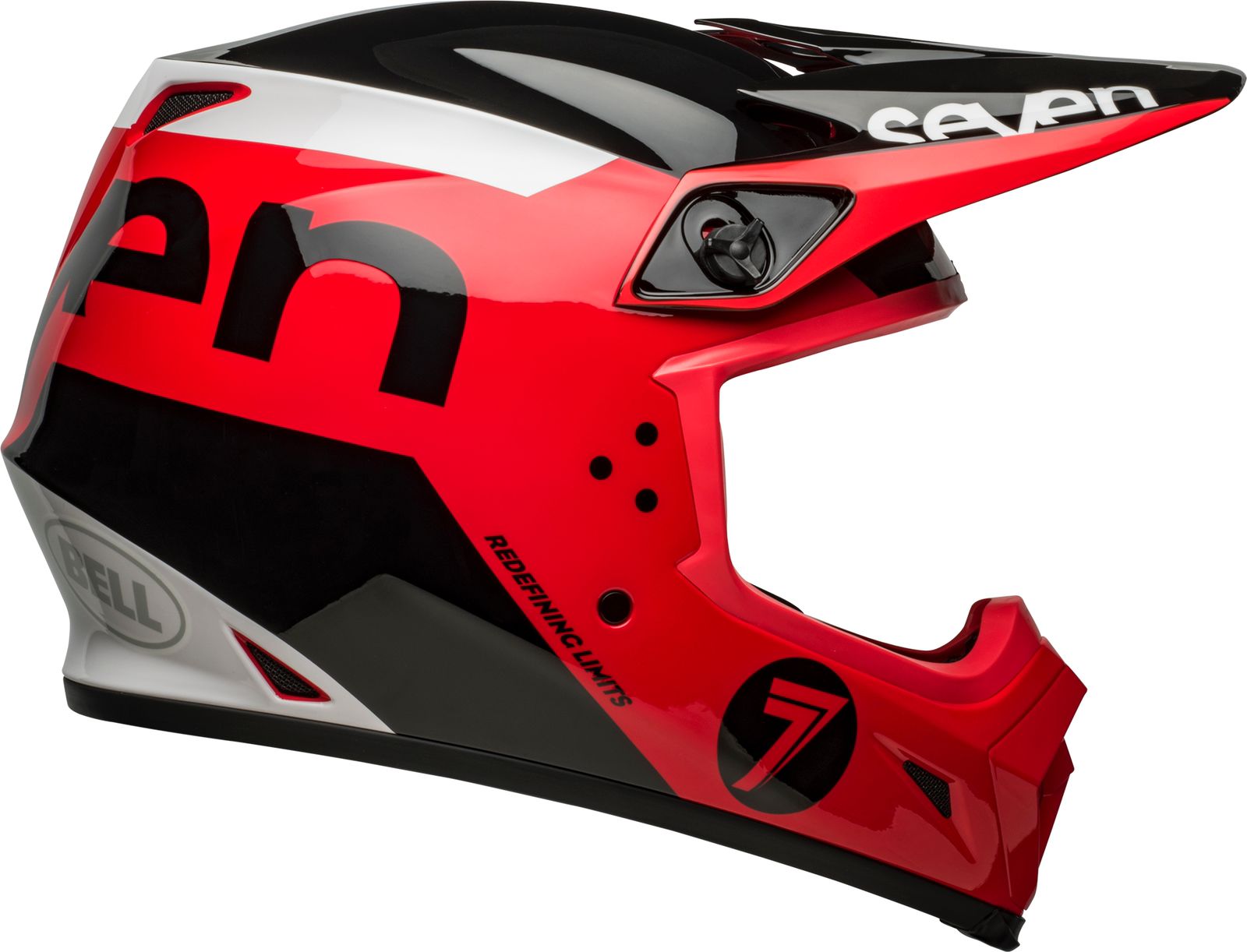 Seven Casco Seven Mx-9 Phaser Rd/Bk - Rideshop