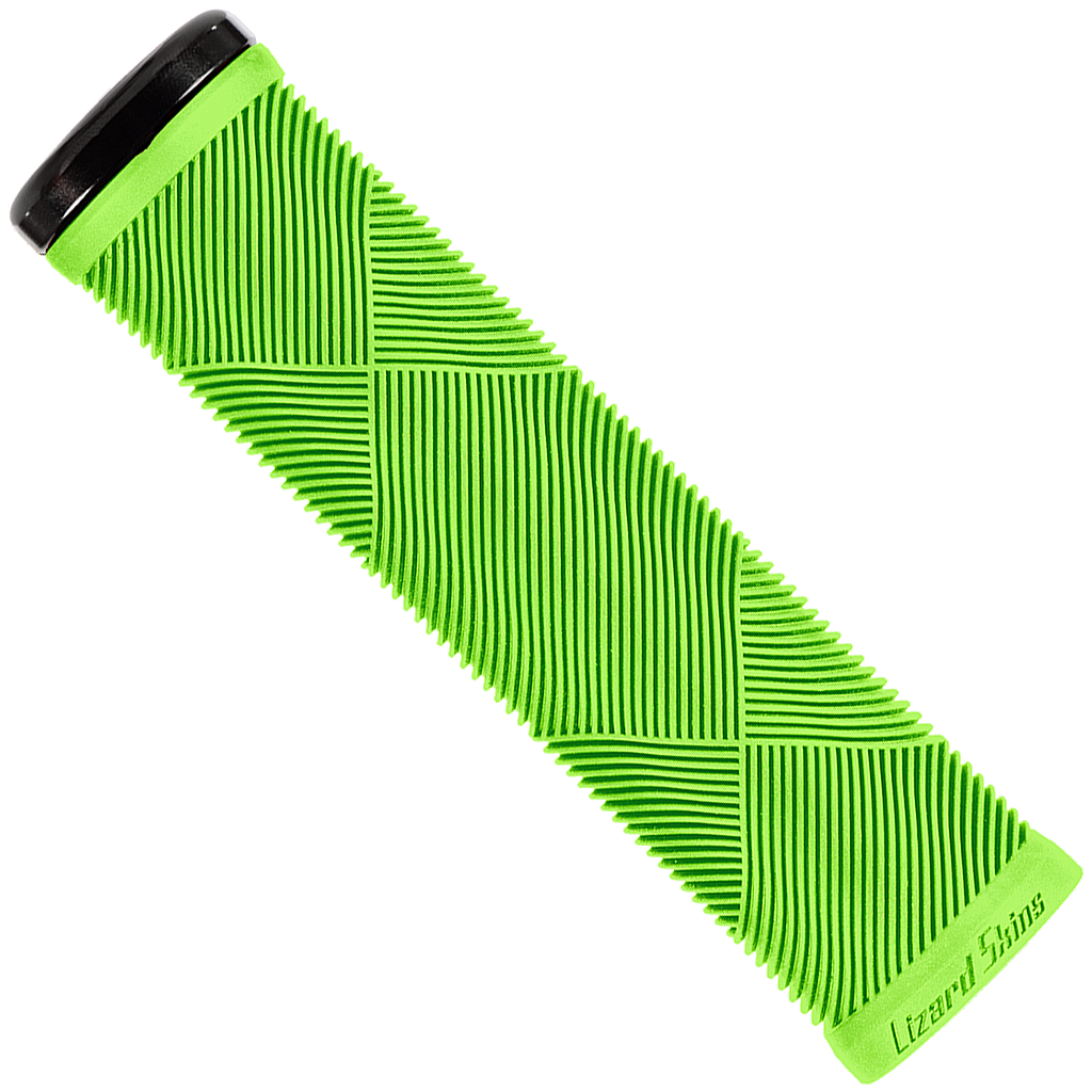 Lizard Skins puños Strata lock-on (Verde Neon) - Rideshop