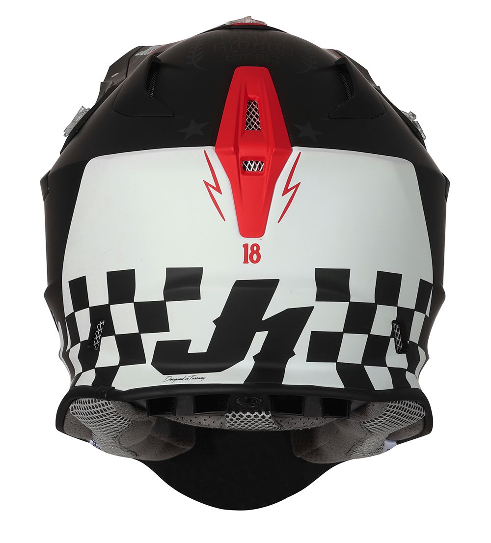 Just1 Casco Moto J18-F Vieja Escuela Negro 22.06 - Rideshop