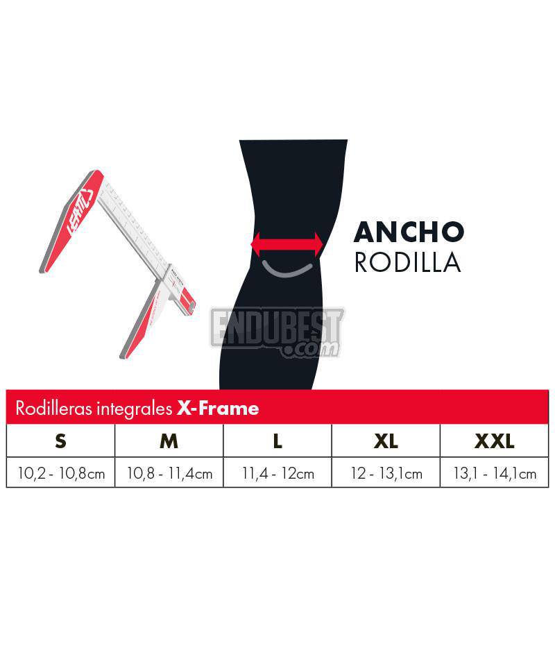 Leatt Rodilleras X-Frame Par - Rideshop