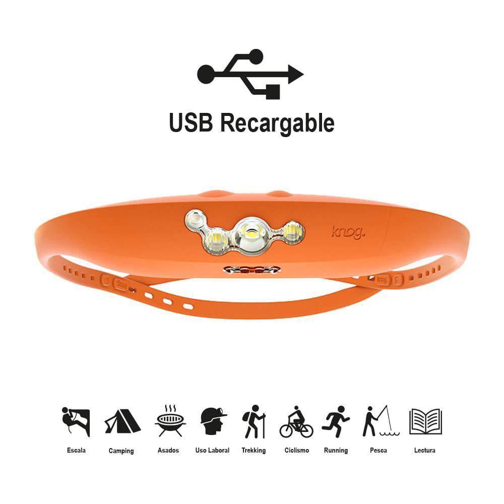 Linterna Frontal Bandicoot Headlamp Orange - Rideshop