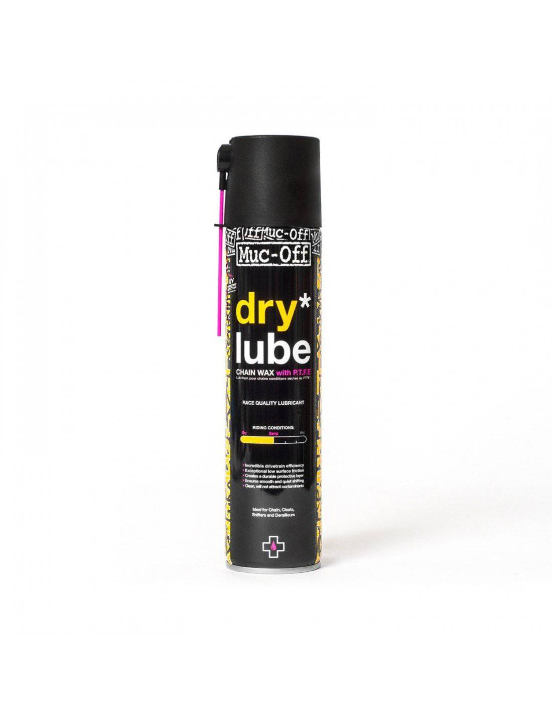 Lubricante Spray Dry PTFE Lube (seco) 400ML Muc-Off - Rideshop