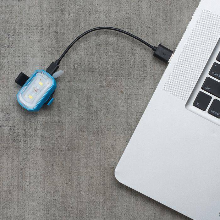 Luz Bicicleta Delantera Click Usb Naranjo Blackburn - Rideshop