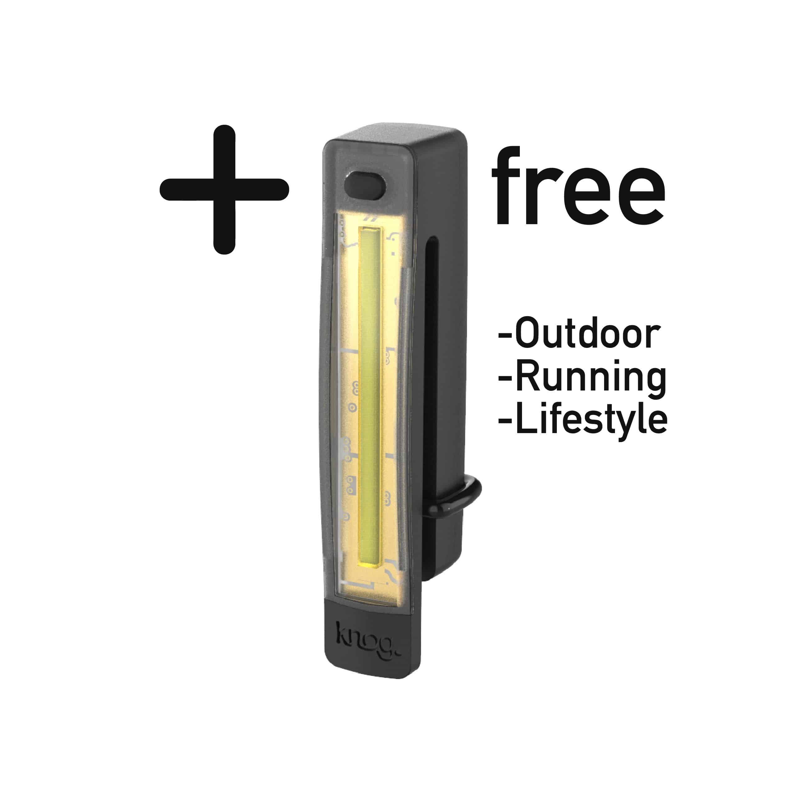 Luz Frontal Knog para running, scooter, patines - Rideshop