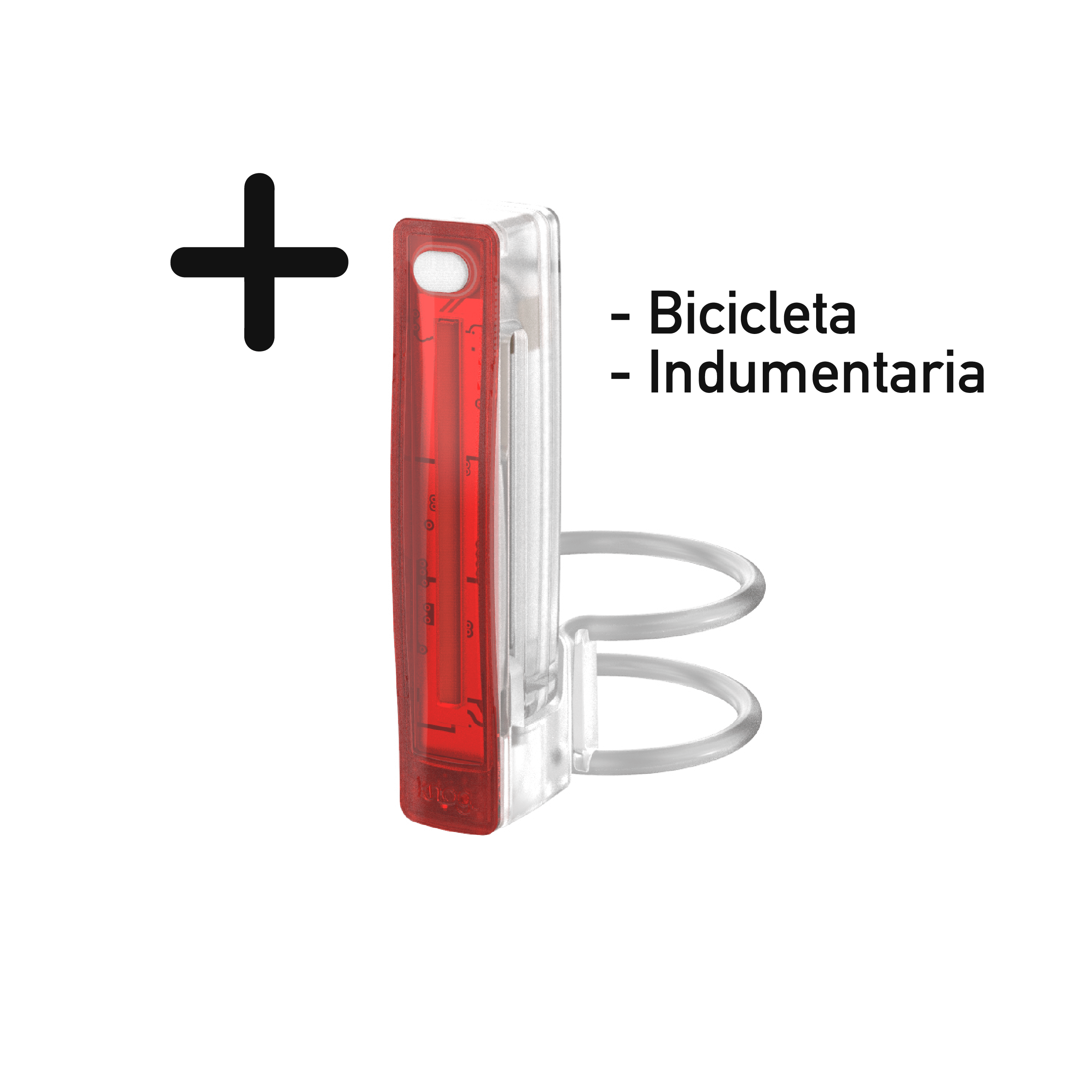 Luz Trasera Knog Plus+ Transparente - Rideshop