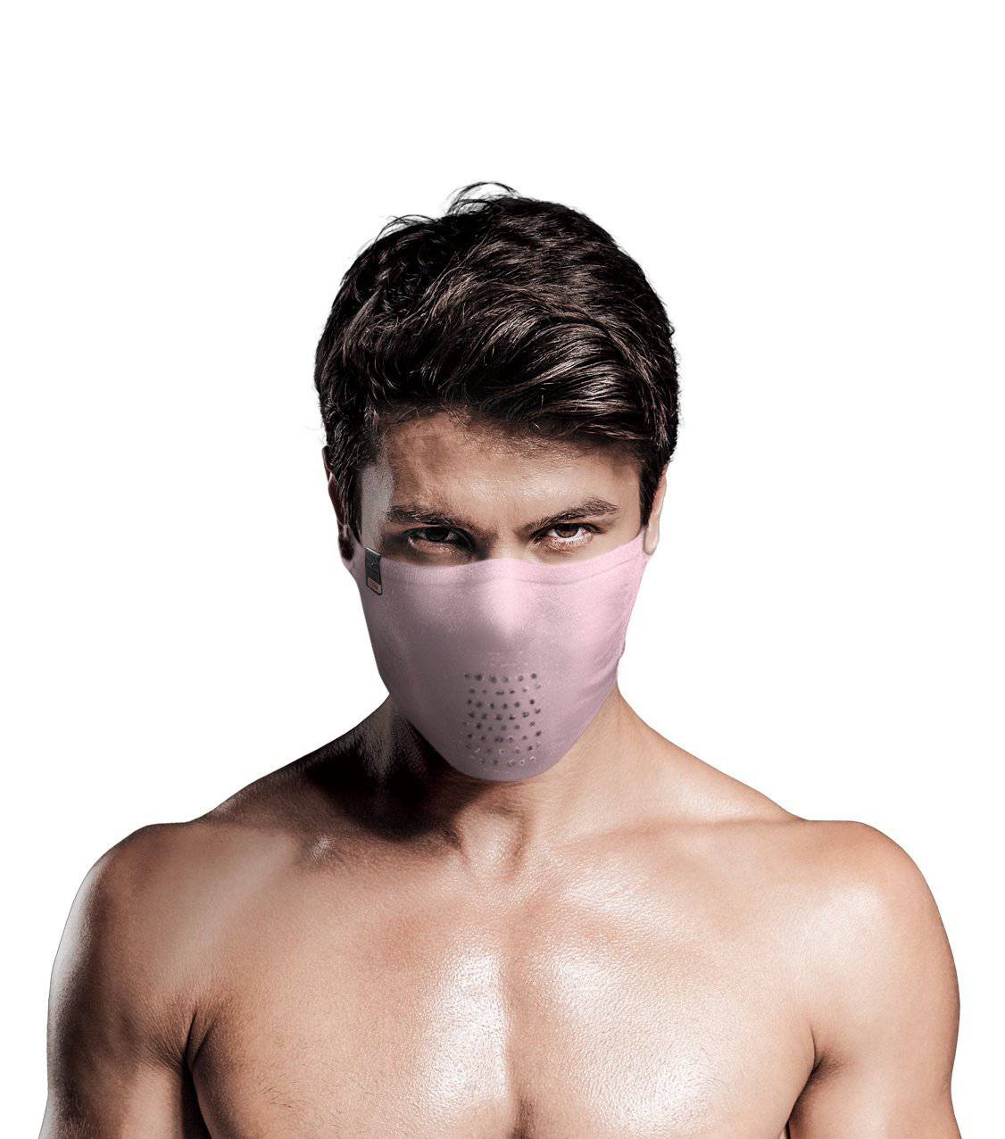 Máscara Deportiva Tejido Ultrafino Sin Cuello N1s - Rosada - Rideshop