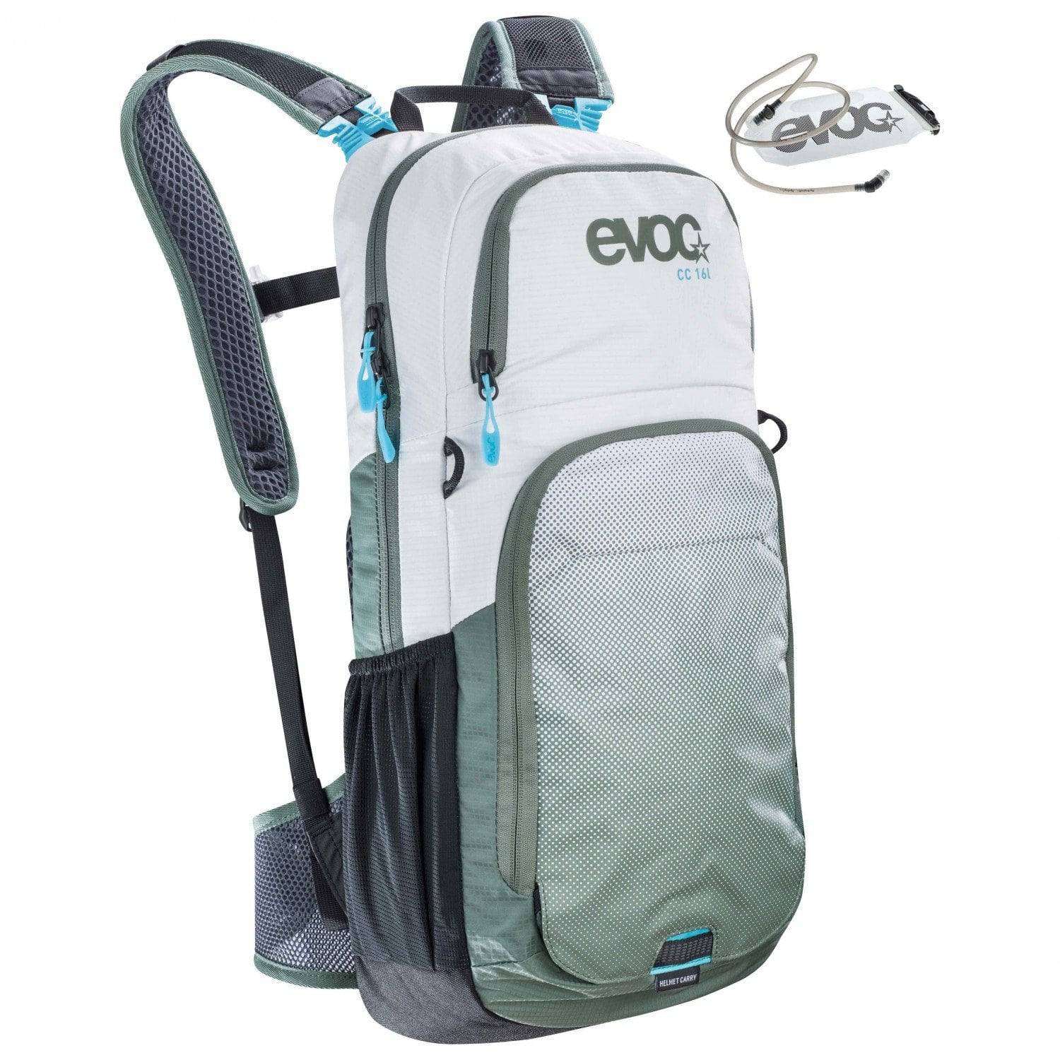 Mochila CC 16L + 2L Bladder White/Olive Evoc - Rideshop
