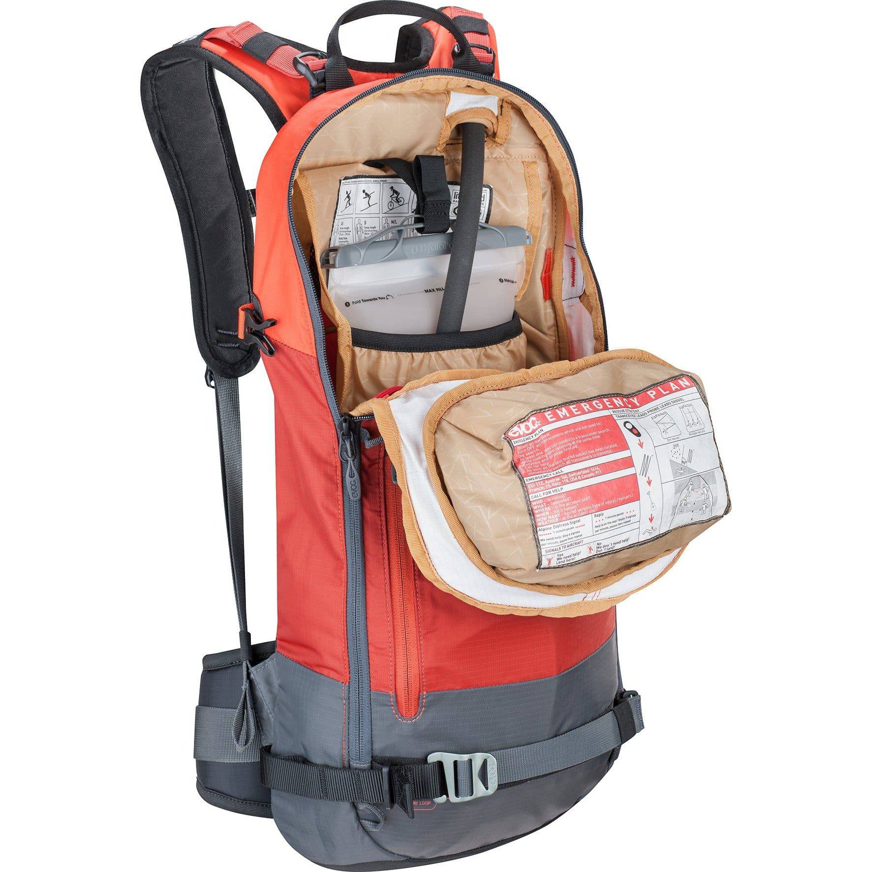 Mochila Nieve Fr Day Red/Carbon Grey M/L Evoc - Rideshop