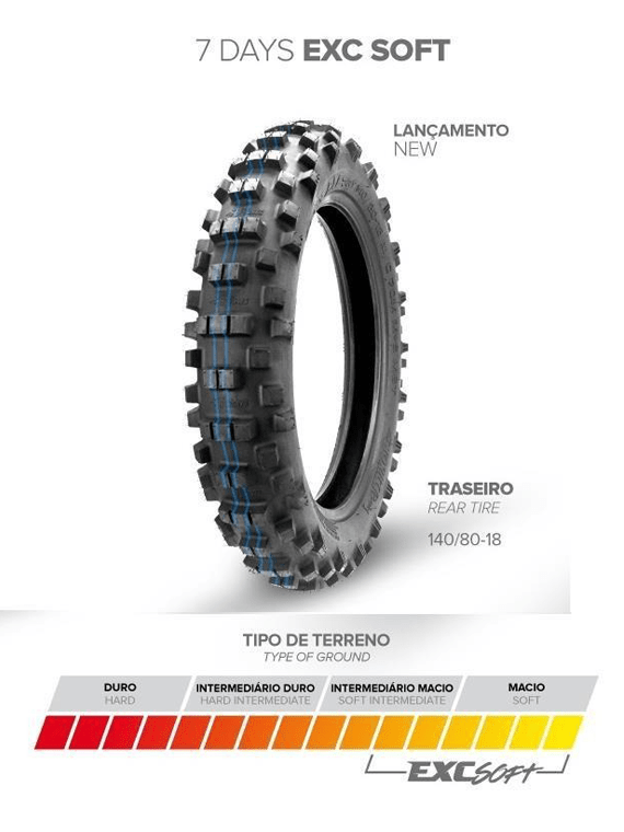 Neumatico Borilli Exc Soft 7 Days 140/80/18 - Rideshop