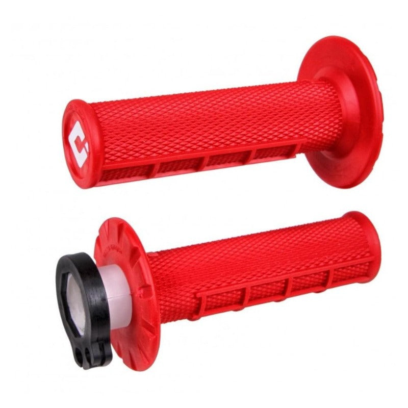 Puños V2 Half-Waffle Mx Lock-On Red Odi Grips - Rideshop