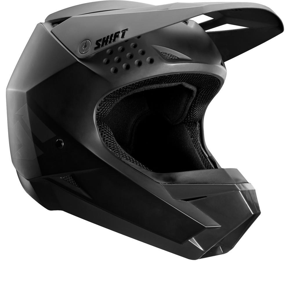 Casco Moto White Negro Shift - Rideshop