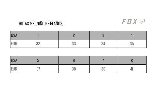 Botas Moto Niño Comp 3Y Negro Fox Racing - Rideshop