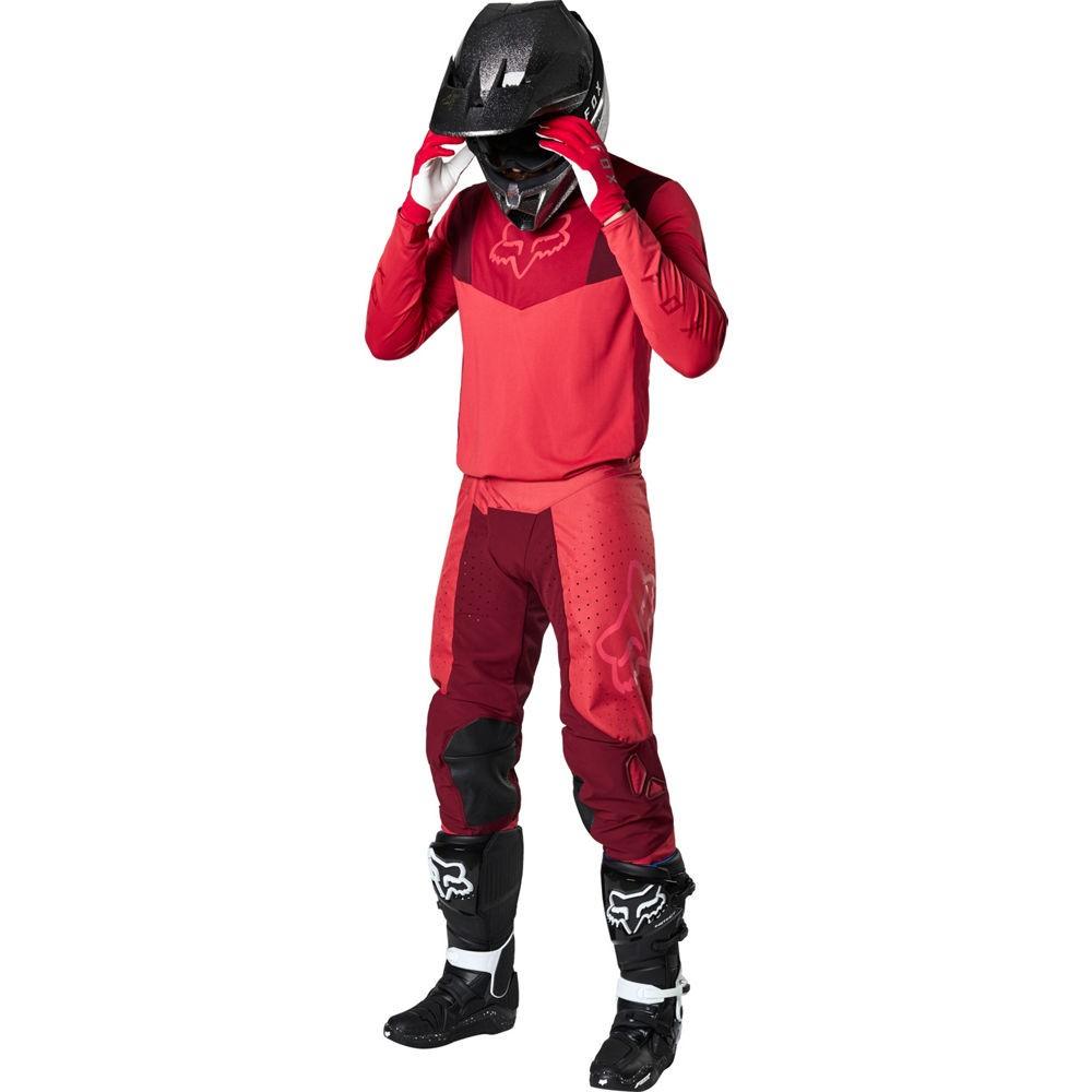 Pantalón Moto Airline Rojo Fox Racing. - Rideshop